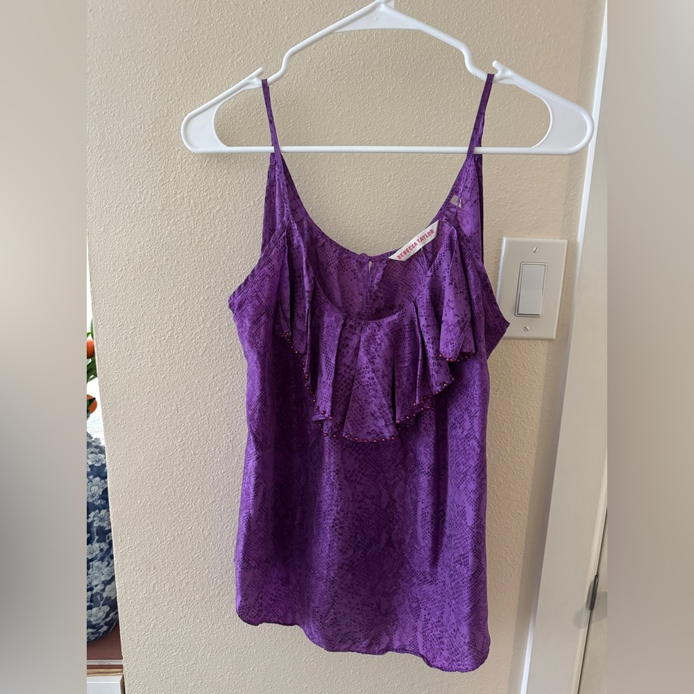 Rebecca Taylor Purple Lace Camisole